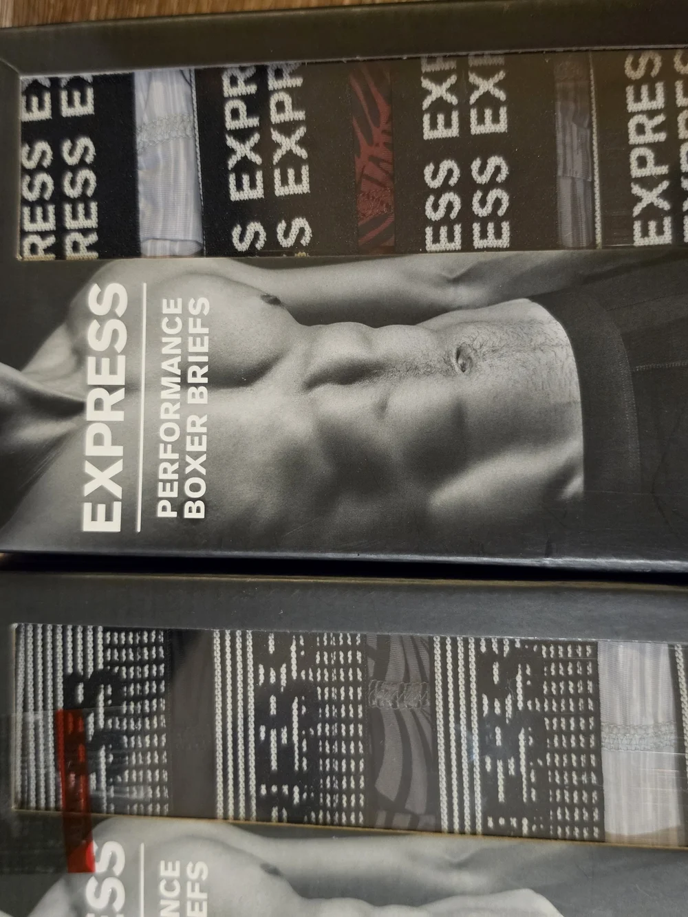 Express Men's Performance Boxer Briefs - Black & Gray (4-Packx2boxes)
